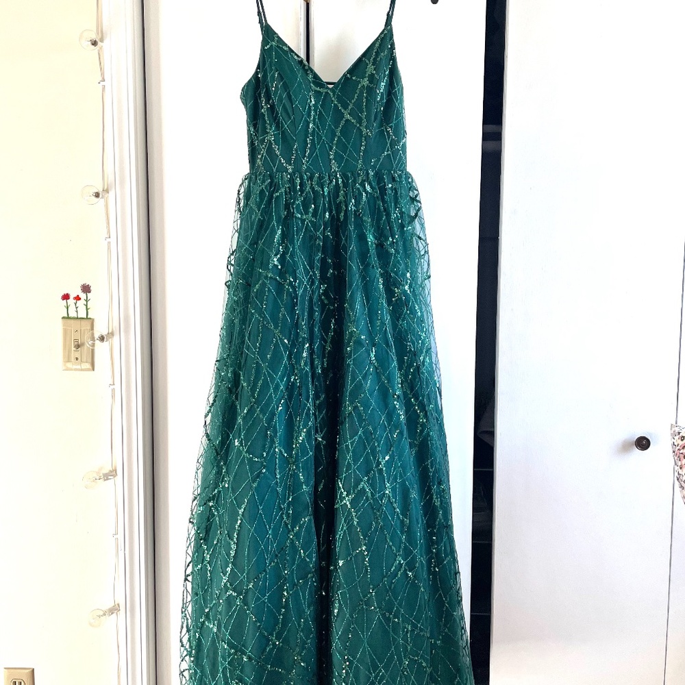 macy's dark green prom dress | Dresses | Long Sparkly Plus size prom dinner_wear gold star dress Black XS-4XB:2XL